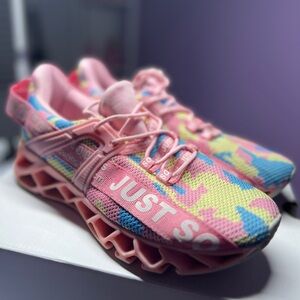 Women Sneakers - Pink and Blue